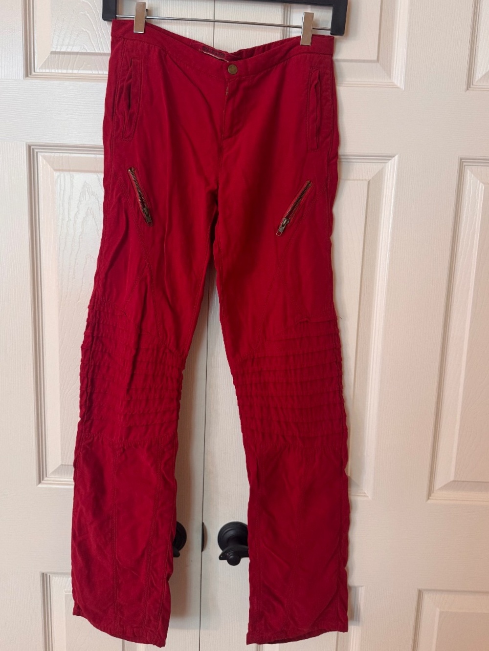 DA-NANG Silk Moto Pants, Small